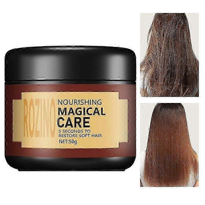 マジカルヘアマスク5秒はダメージヘアを修復し、毛根の高度な分子修復、柔らかい髪を取り戻すためのディープコンディショナートリートメント