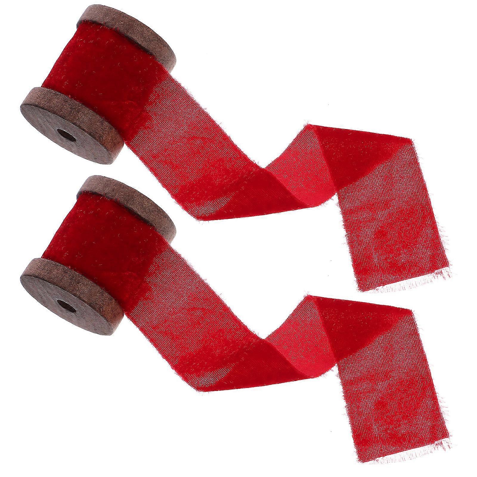 Polyester Ribbon for Decorating 2 Rolls Creative Wrapping Ribbon