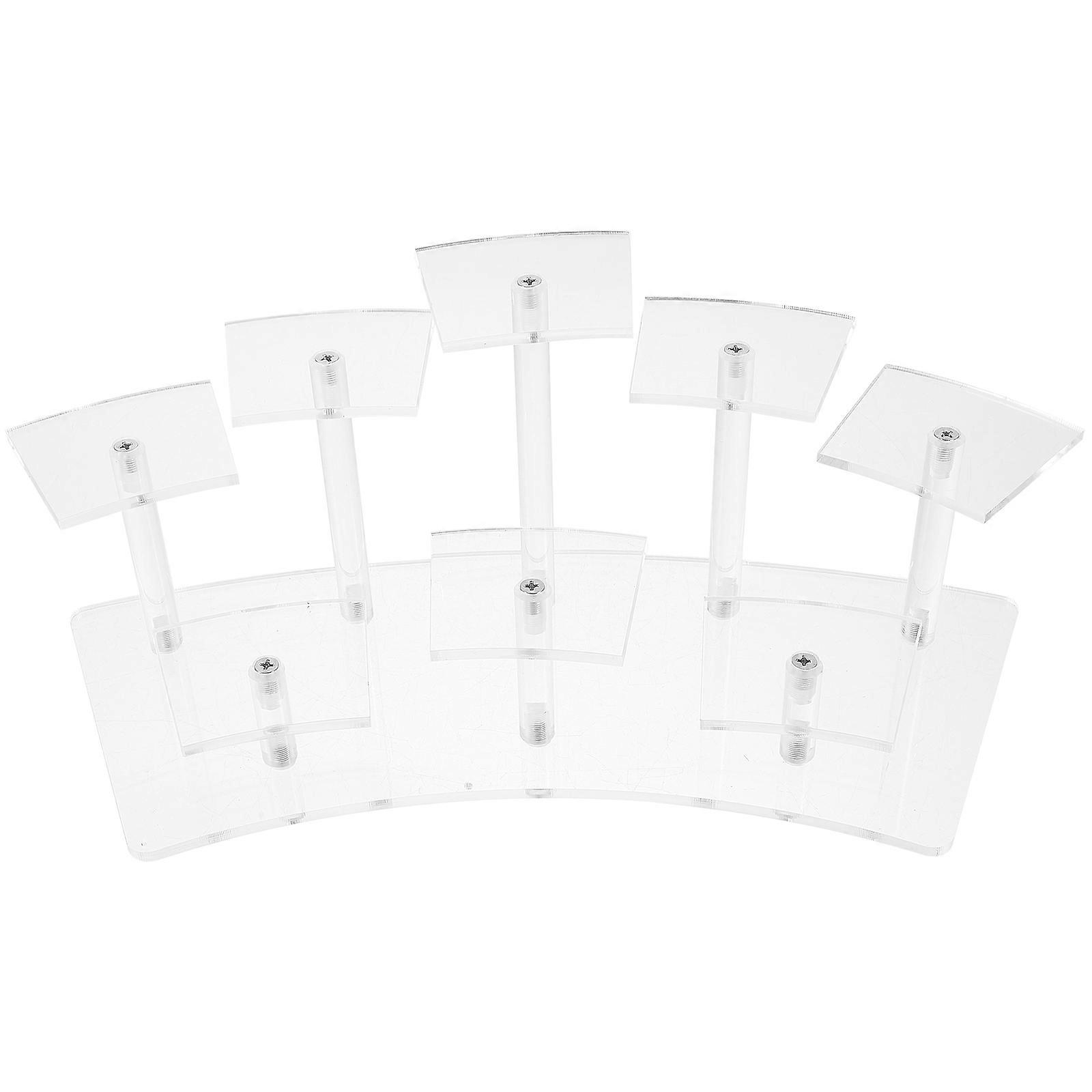 Multi-Layer Display Rack Acrylic Stand for Perfume and Figurine 2Pcs