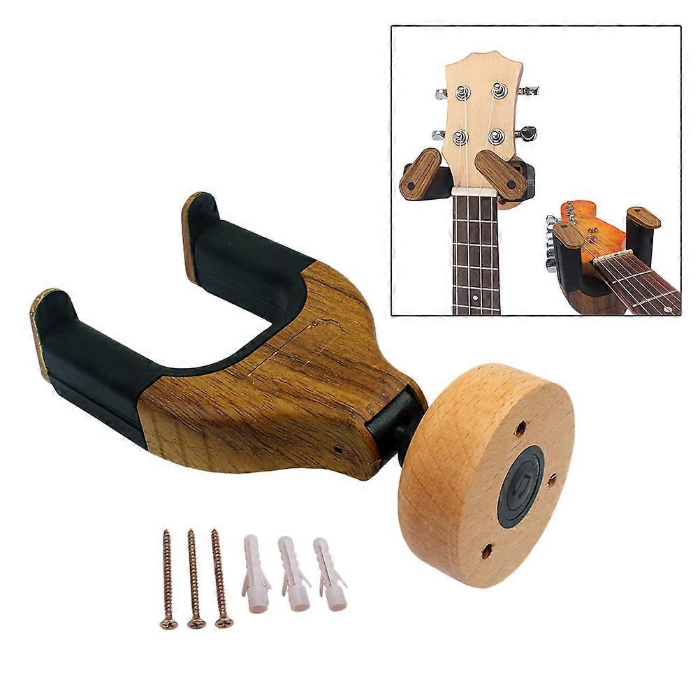 Premium Guitar Wall Hanger 2Pcs Instrument Storage Bracket Suitable For Acoustic Bass And Other String Instruments With Easy Wall Mount Feature