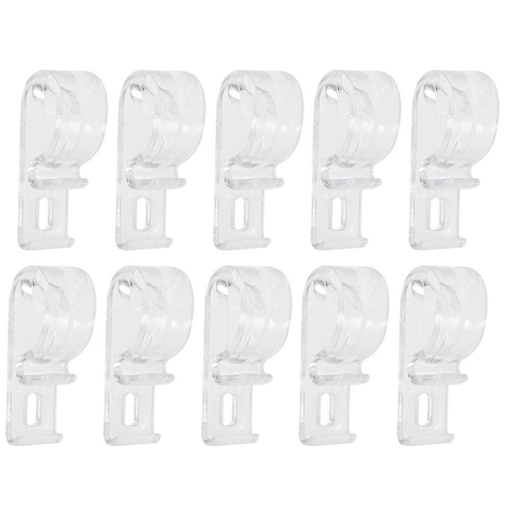 Curtain Hooks Transparent Roller Blind Clips for Fixing with 40Pcs Pack