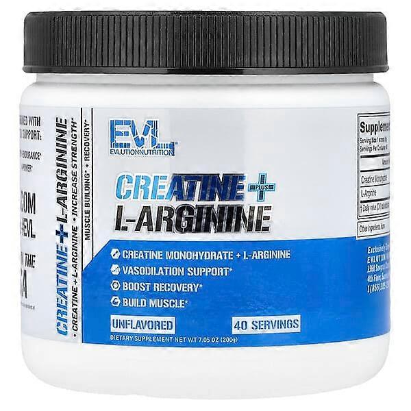 EVLution Nutrition, Creatine + L-Arginine, Unflavored, 7.05 oz (200 g)