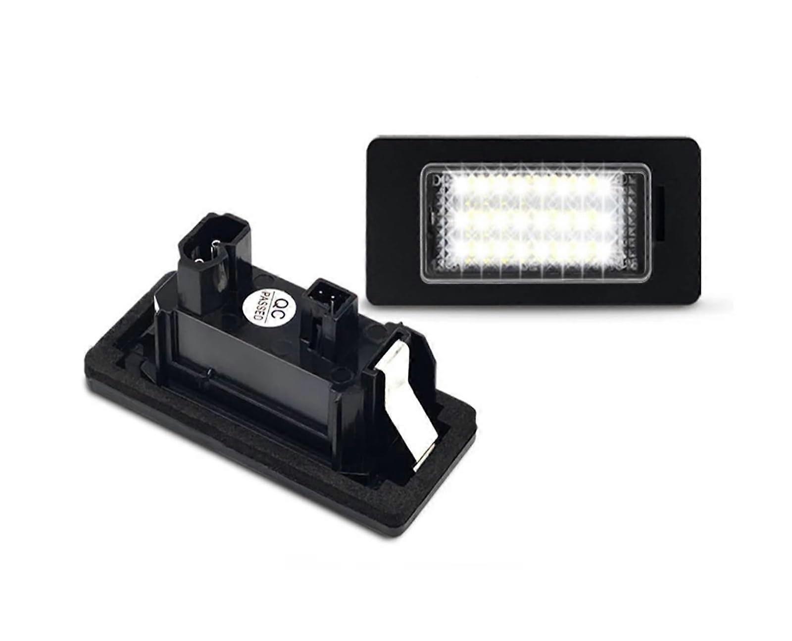 License Plate Lights White LED Two Piece Kit for E90 E91 E92 E60 E61 E70 E71 E72 E39 E82 1/3/5/X Series