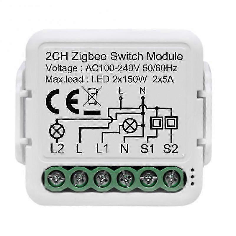 2025 Light Switch Module No Neutral Wire Required Diy Smart Home Zigbee 3.0