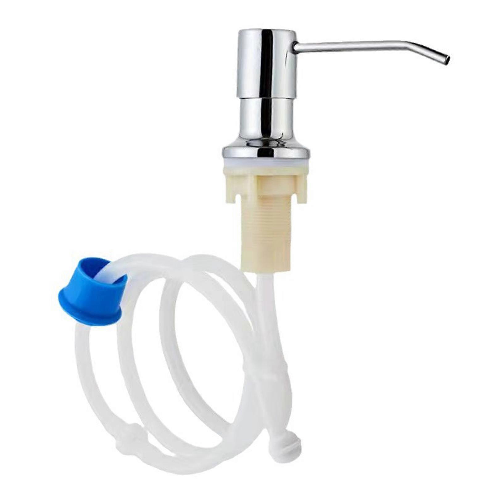 Soaps Dispenser Pump for Kitchen Sink with Extension Tube Kit Built in Sink Soaps Dispenser for Daily Dishwashing Convenience
