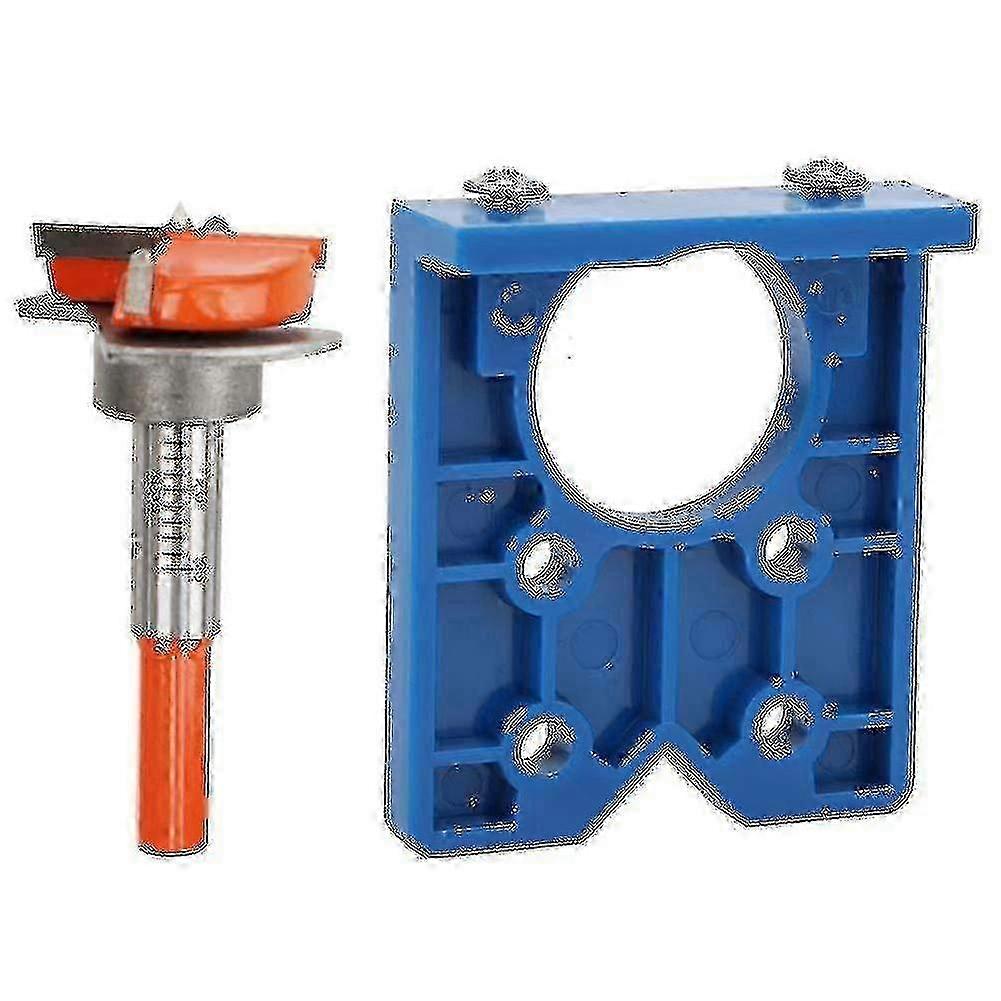 35mm Hinge Hole Clamp Drill Guide Locator Set Hole Opener Door Cabinet Accessories Tool