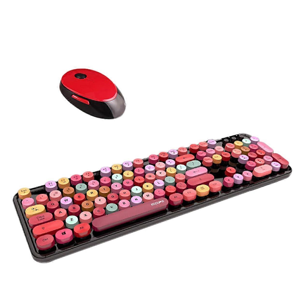 Ergonomic Wireless Keyboard and Mouse 2.4GHz FullSize PC Compatible Gaming Keyboard and Mouse Bundle