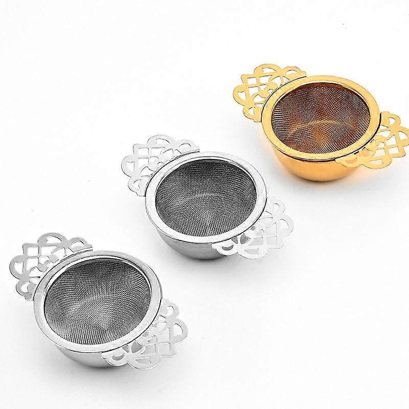 Tea Tea Filter Gold Tea Strainer Small Leaf Spice Filter Tea Strainer Betterlifefg