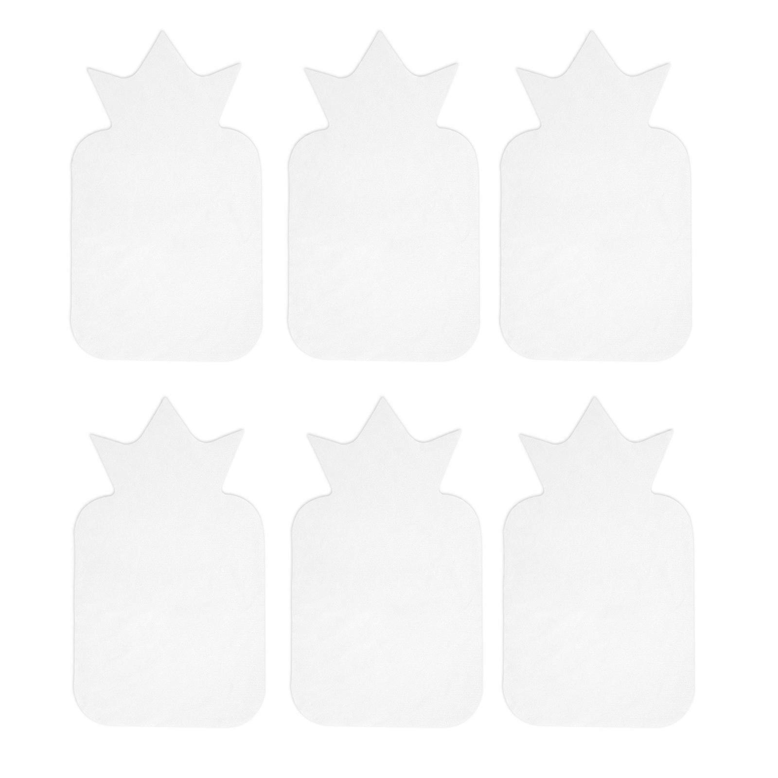 6 Pcs Back Sweat Pads Disposable Back Absorbent Pads Crown Shape Back Absorbent Sheets for Comfortable Multicolor