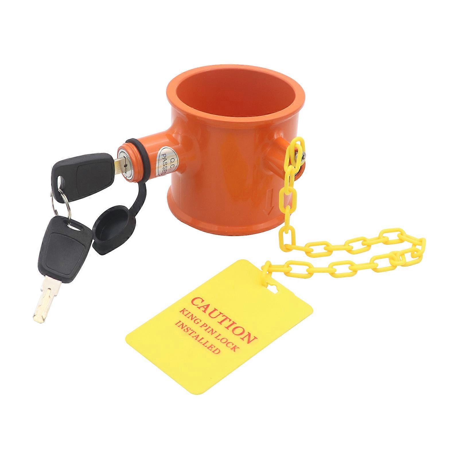 Upgraded Strong Lock Aluminum Trailer Security Solution Reliable Lock Metal Pin Lock Prevent Theft Visible Warning Lock Multicolor