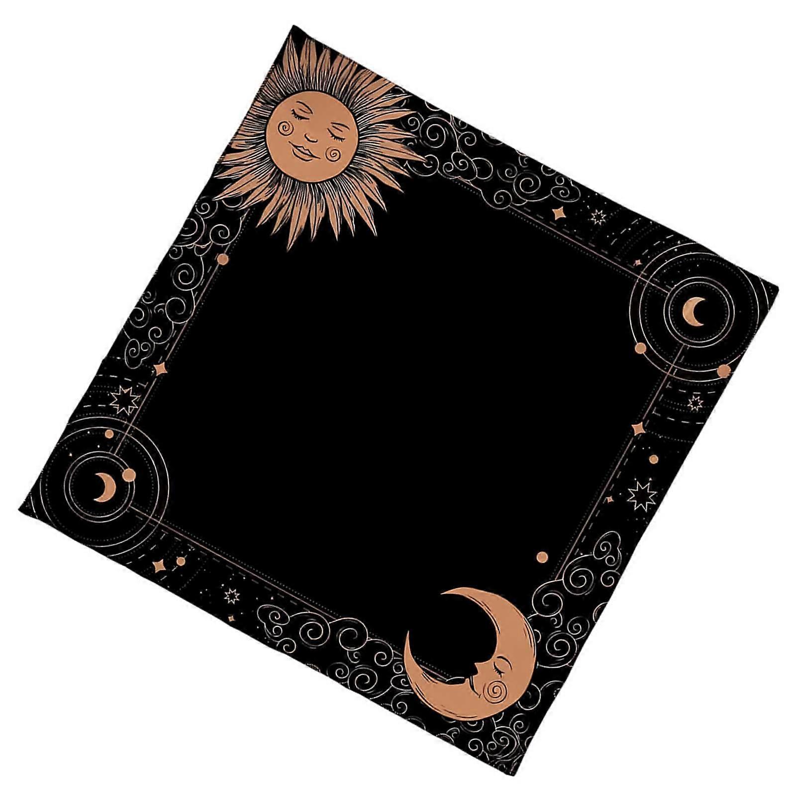 Artistic Tarots Reading Cloth Durability Velvets Mats Reusables Mats for Tarots Enthusiasts and Collector  75x75cm