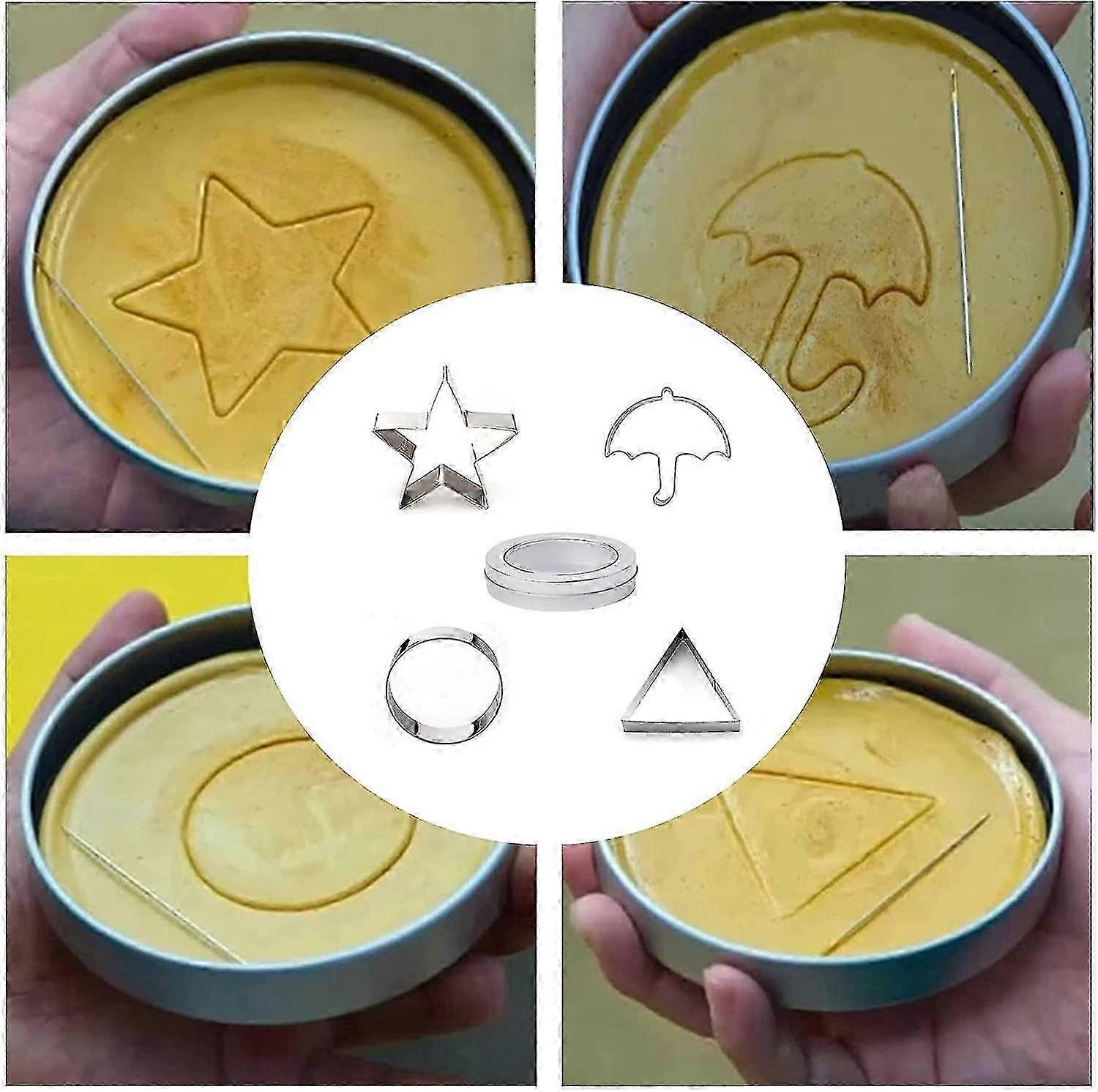 5pcs/set Cookies Board Games Candy Mold and Biscuits Storage (5pcs)