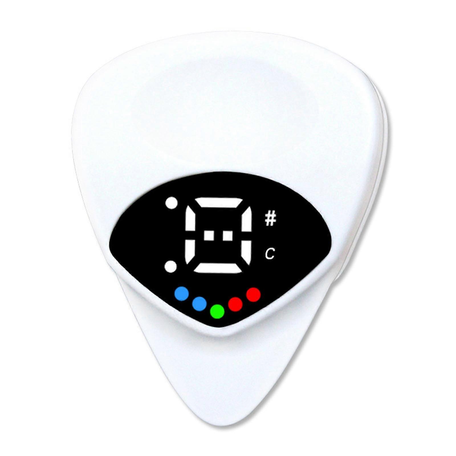 2 in 1 Guitar Tuner and Guitar Pick, Digital Guitar Pick with LED Screen Display