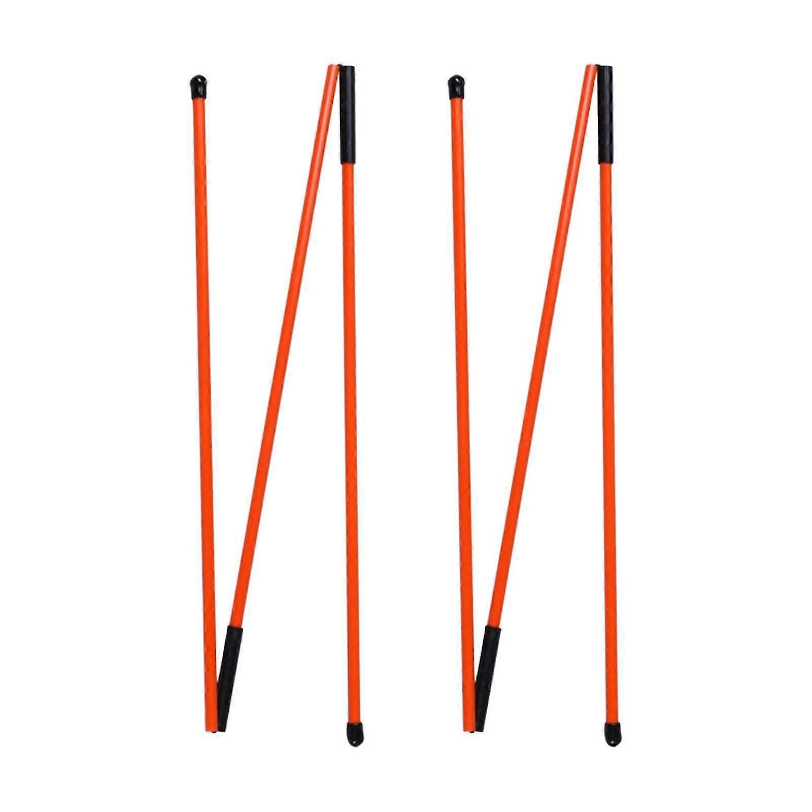 2Set Golf Alignment Stick Aiming Training Aids Putting Swing Practice Pink