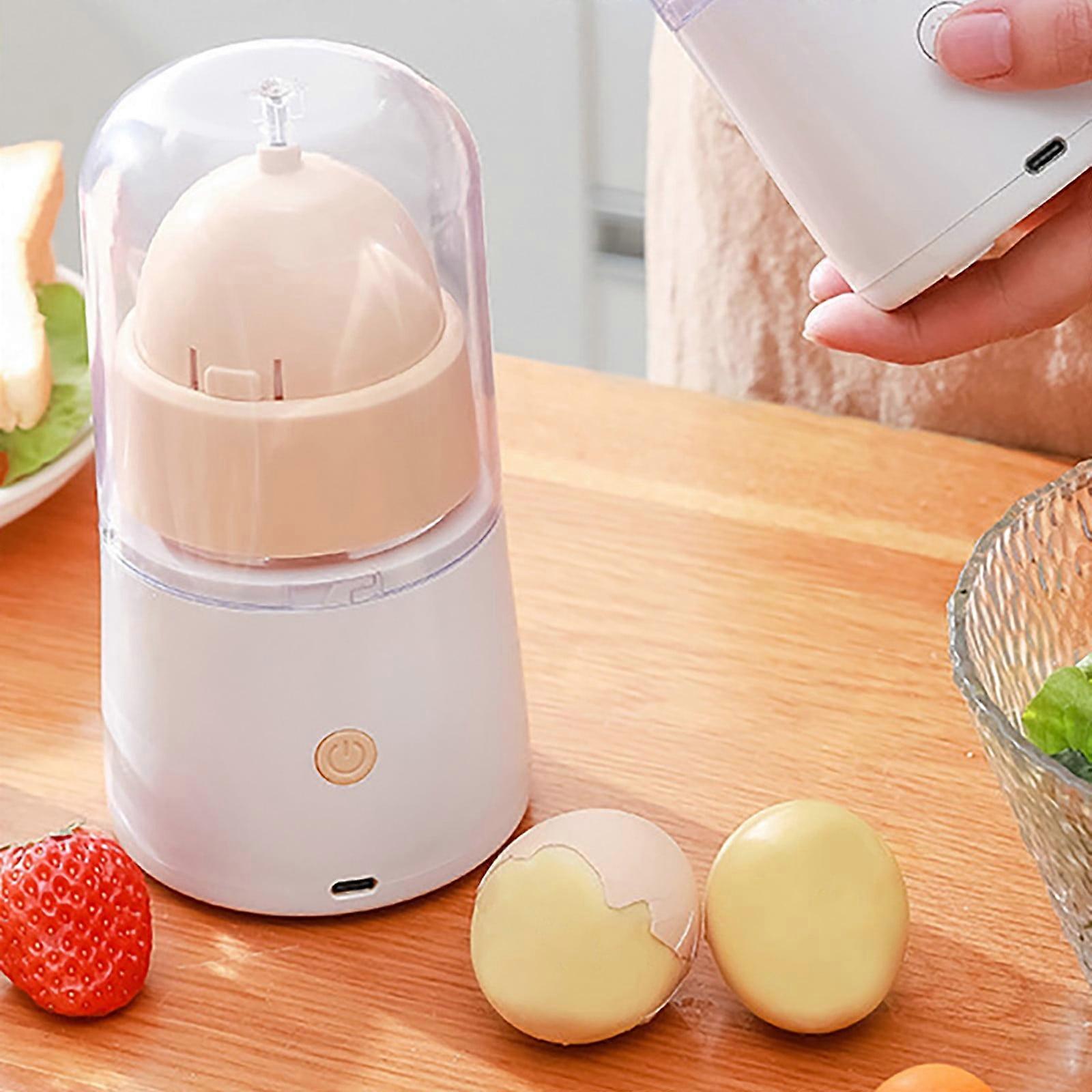 ZKCCNUK Electric Egg Scrambler, Portable Rechargeable Egg Spinner & Whisk, Compatible with Kitchen Use, Golden Eggs Maker Clearance