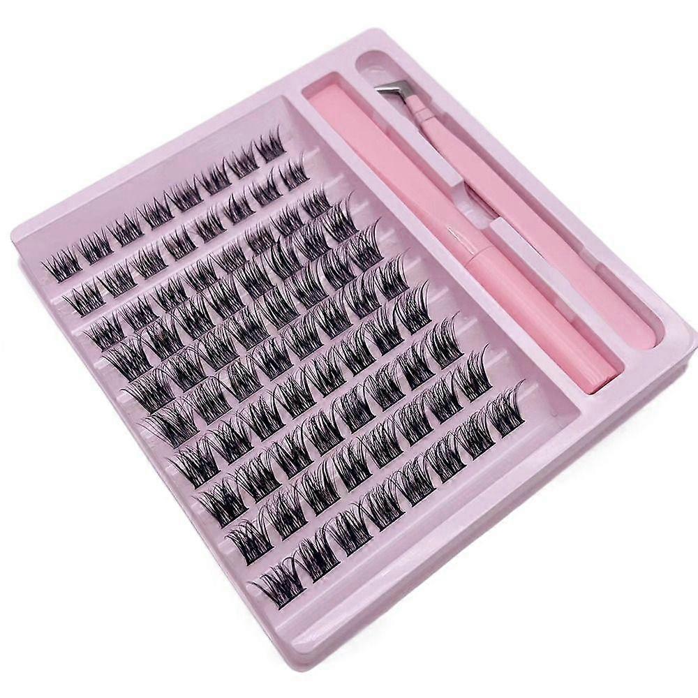 DIY Individual Lashes Mixed Length False Eyelashes New Cluster Lashes Kit  at Home