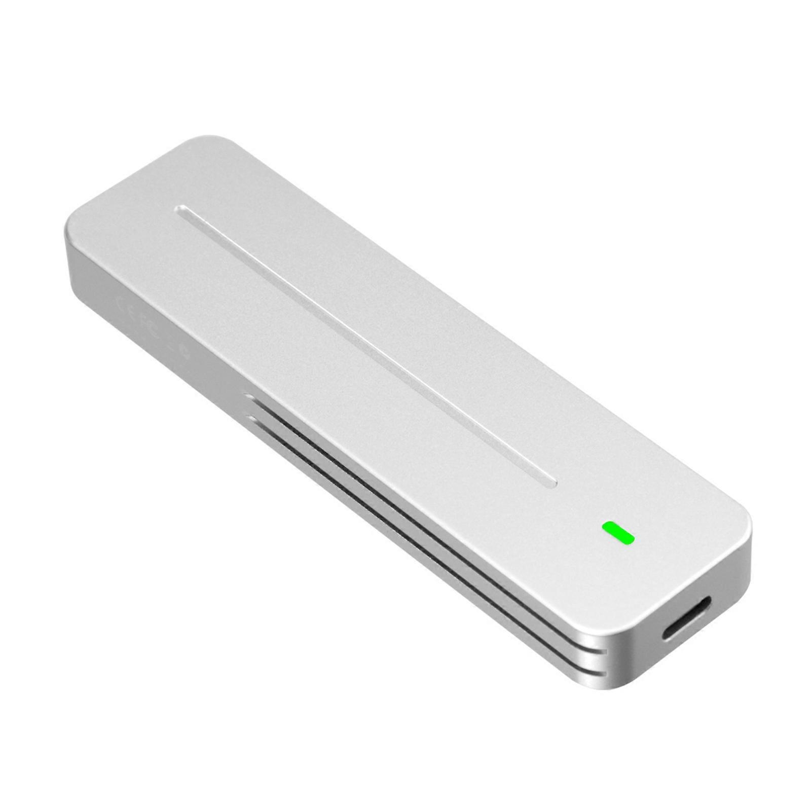 Aluminum Disk Enclosure 10Gbps Speed M.2 NVMe Optional Support Aluminum Cooling Case for Large Files Efficient Multicolor