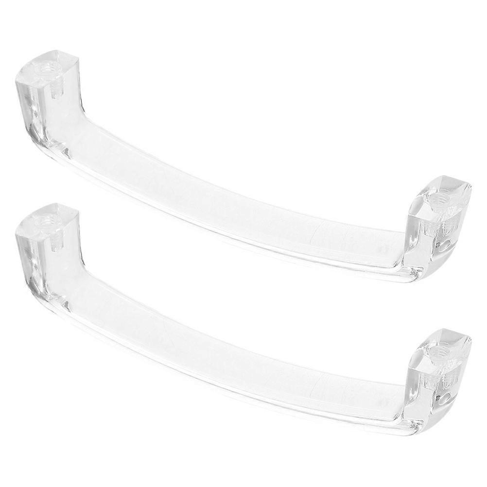 Modern Drawer Pull Acrylic Cabinet Pulls Home Decor Smooth Pushpull Clear 4.1×1×0.6in 1Set