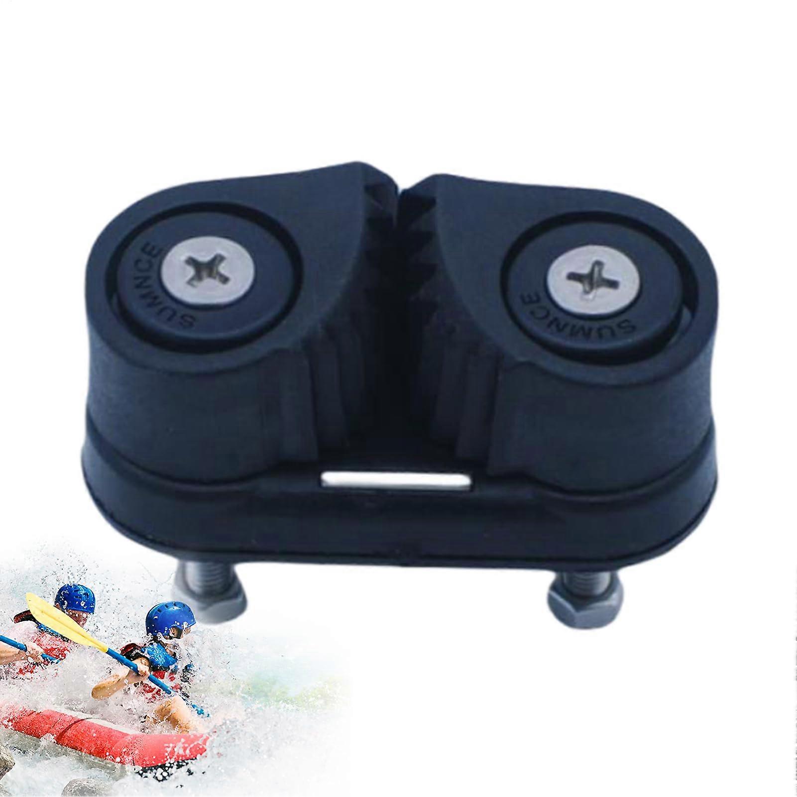 Sail Boat Cam Cleats Nylon Rope Cleats For Marine Use Lightweight Portable Black Accessory Rope Handling Hardware