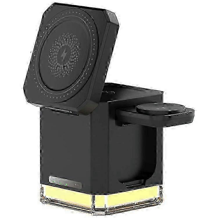 3 in 1 Wireless Charger Cell Phone Charging Stand with Night Light / HD Motion Detection Camera Built-In 64GB z