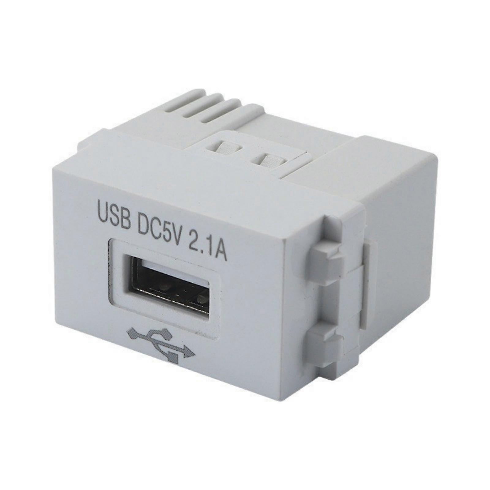 Mobile Phone Charging Panel USB Power Module 220V Socket 5V 2.1A USB Charging Power Socket Switching Adapter Multicolor
