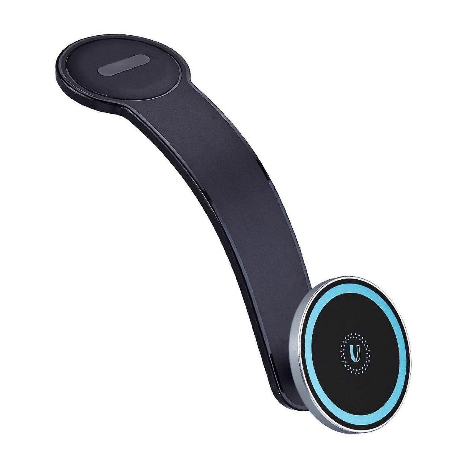 Bendable Alloy Magnetic Phone Car Mount With 1.8KG Suction Heatproof Adhesive Adjustable Viewing Angle For Stable Hold  Silver