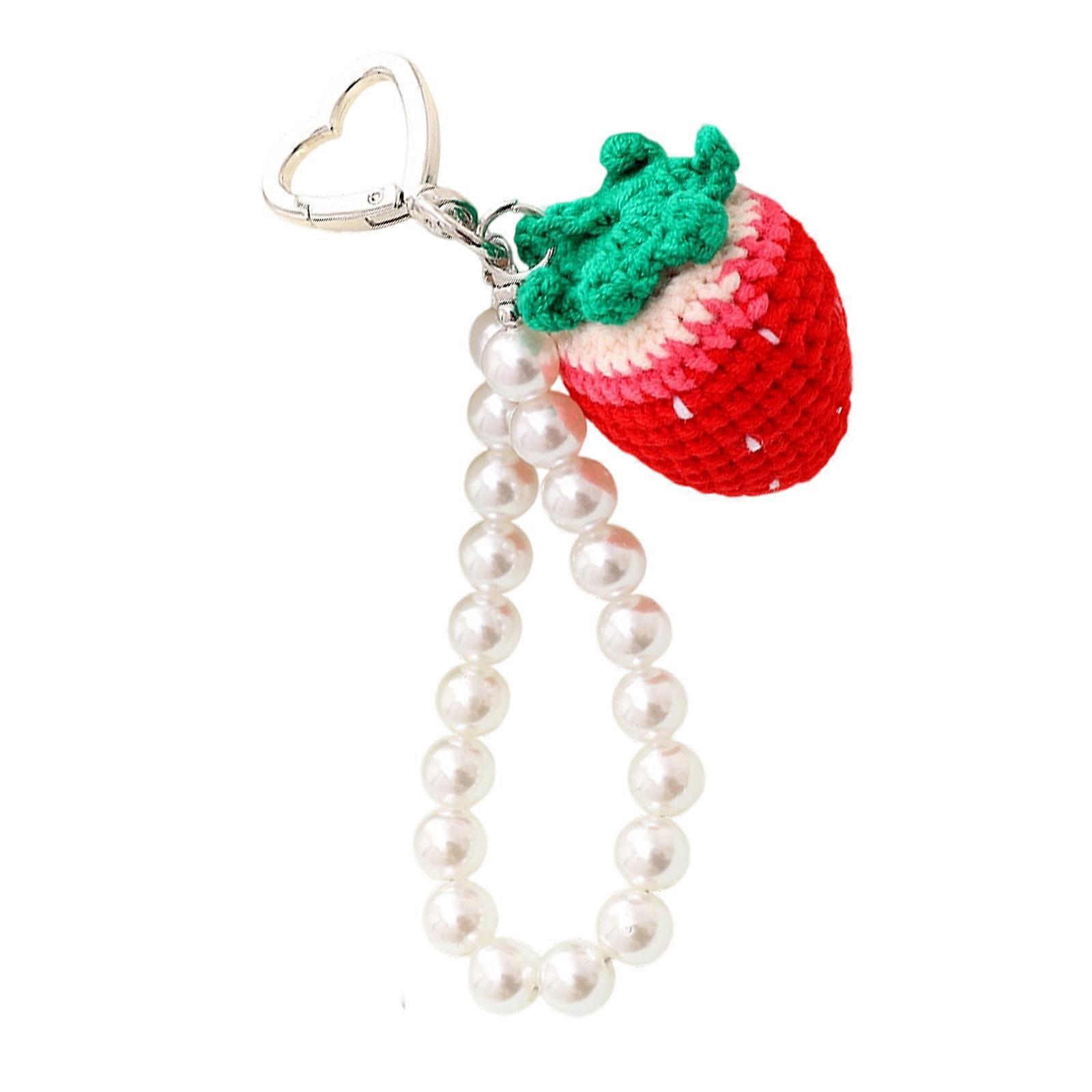 Colorful Crocheted Phone Charm Strap Secure Anti Drop Design Handmade Key Chain For Electronics Bag Multicolor