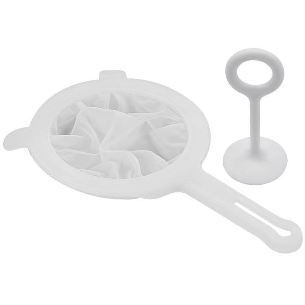 Eease 1 Set Ultra Fine Mesh Strainer Mesh Filter with Press Rod for Juice Milk Soy Coffee (120 Mesh)