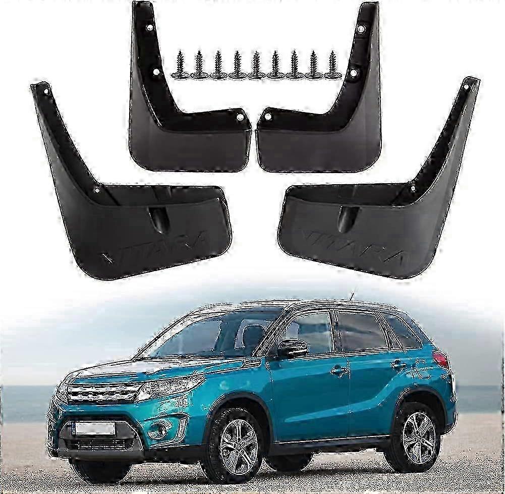 2016-2022 Suzuki Vitara Full Set of 4 Car Mud Flaps with Auto Front and Rear Splash Guards for Enhanced Wheel Protection and Styling