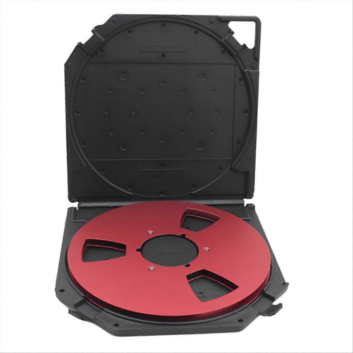 10 Inch Empty Tape Reel with Storage Box,Ant Scratch Full Protection Open Reel Recording Tape Box Ca