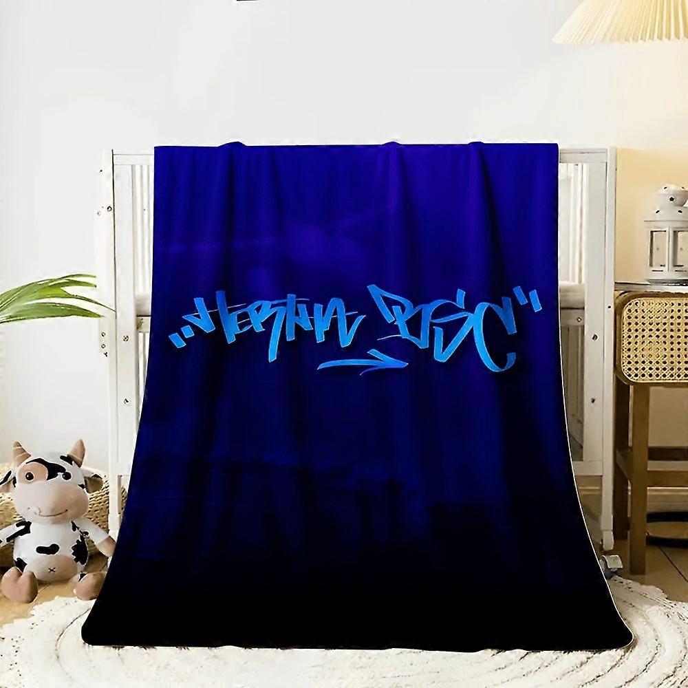 [JIT]1pcs, Flannel blankets, Club Atltico Boca Juniors design, Flannel Light Beige-friendly blanket, simple stripe for a-QAZLK326