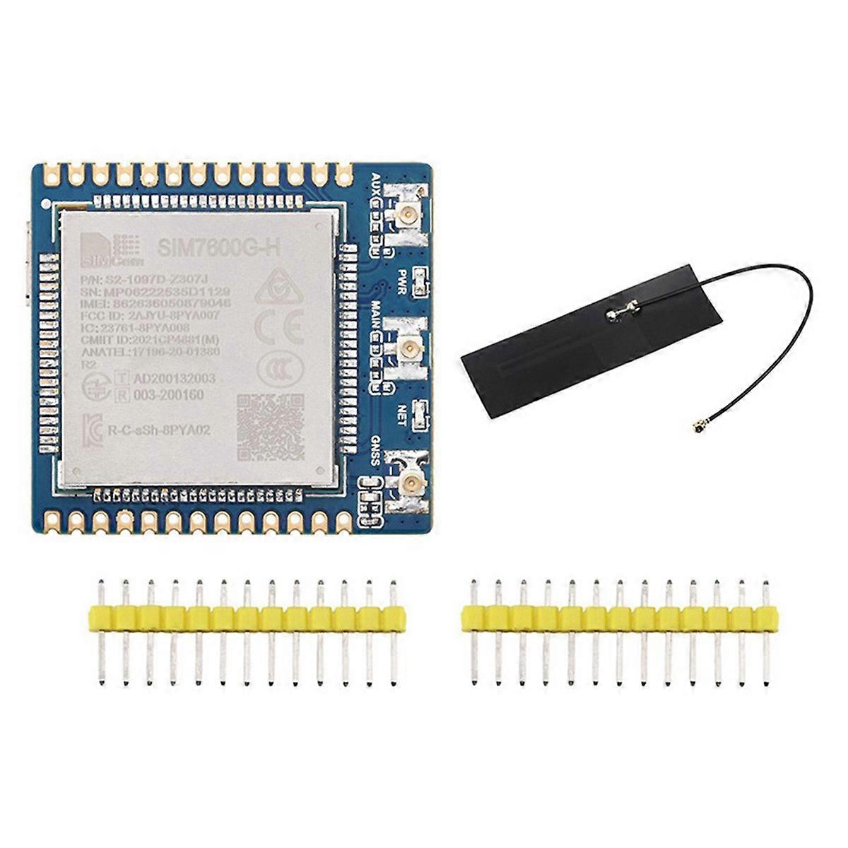 Waveshare SIM7600G-H 4G Communication Module with FPC Antenna Global Communication Multi-Band 4G/3G/2G with GNSS Positioning