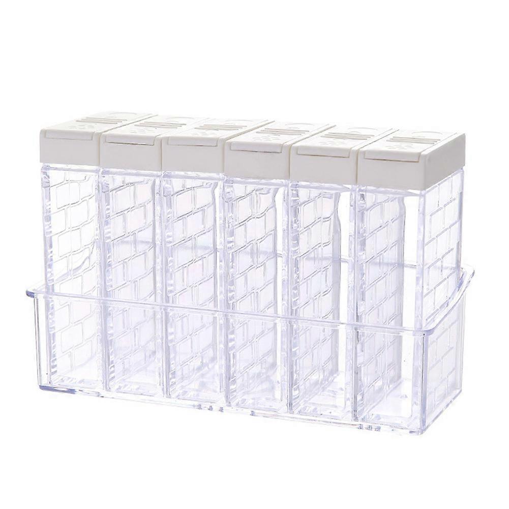 Spice Shaker Jars, Seasoning Shaker Box Condiment Set, White