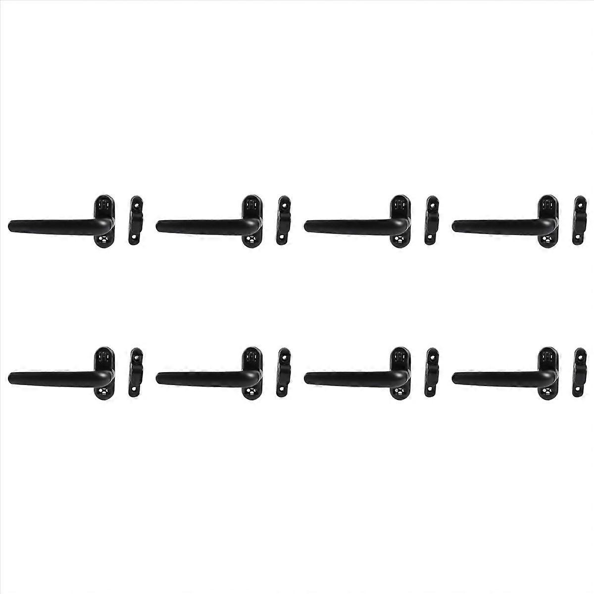 8X Door and Window Handle Lock Casement Window Lock Wheel Handle Black