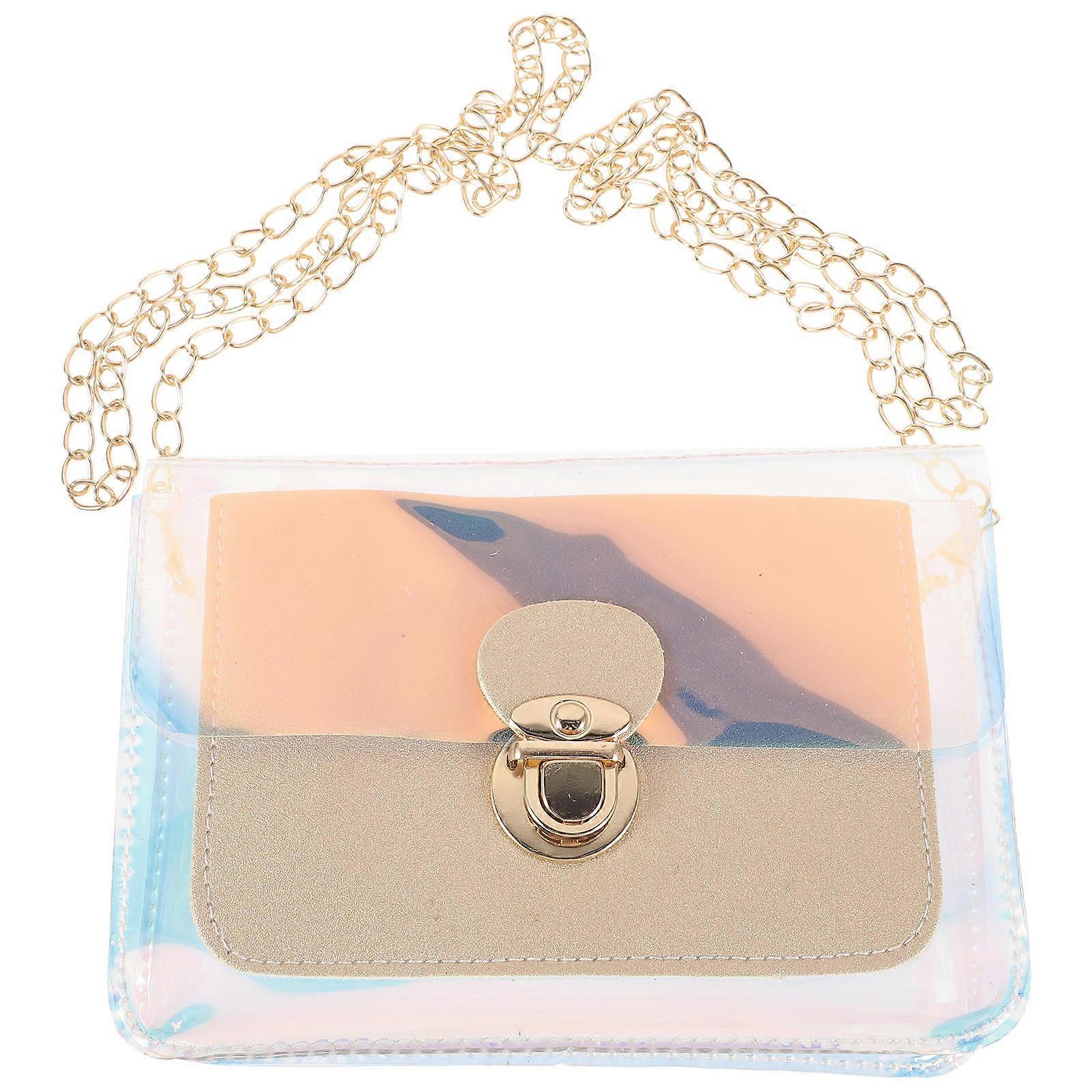 Silver Shoulder Bag Clear Shoulder Bag for Storage Use