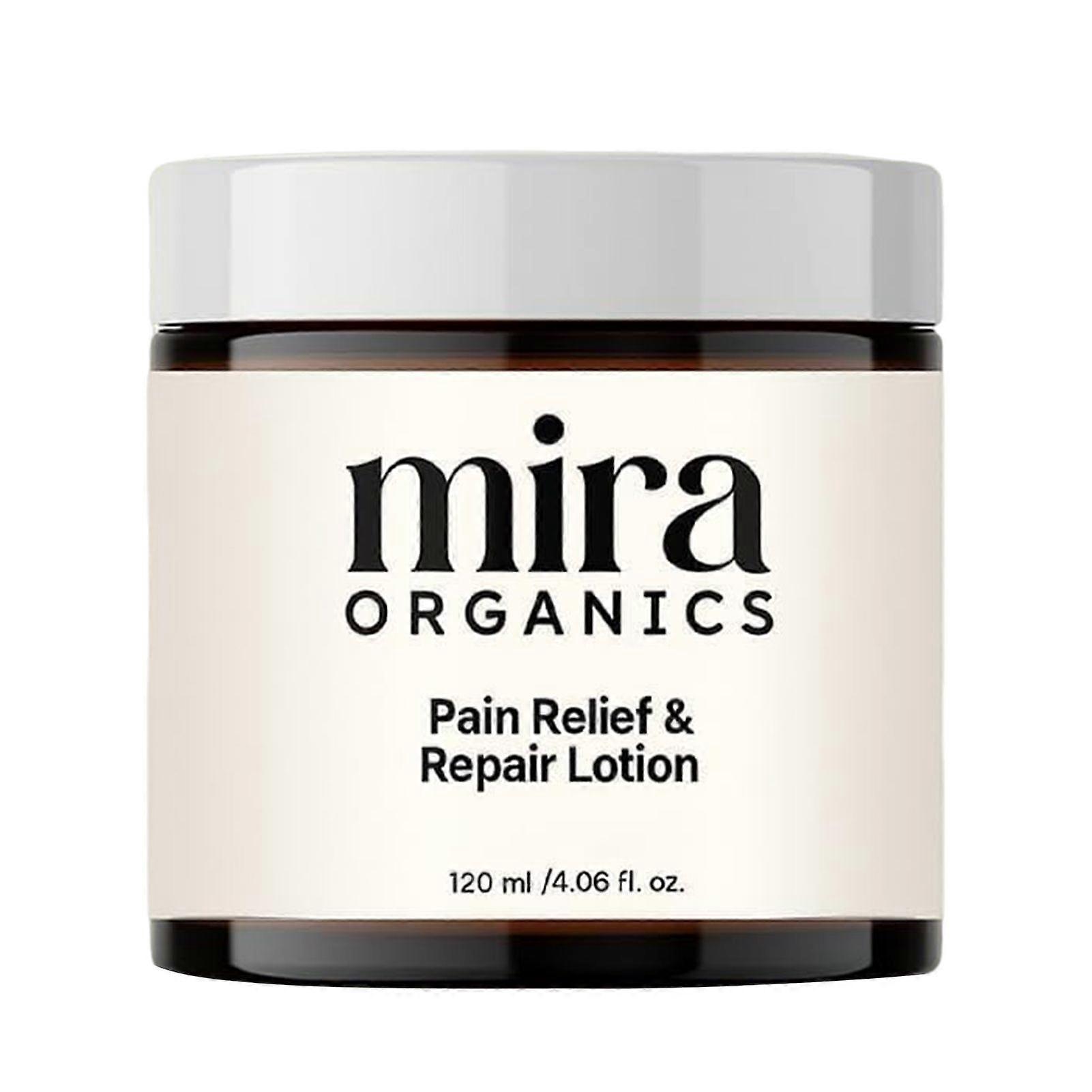 ミラ ペインリリーフ＆リペアクリーム、オーガニック ペインリリーフマッサージクリーム（背中、首、手、膝用）