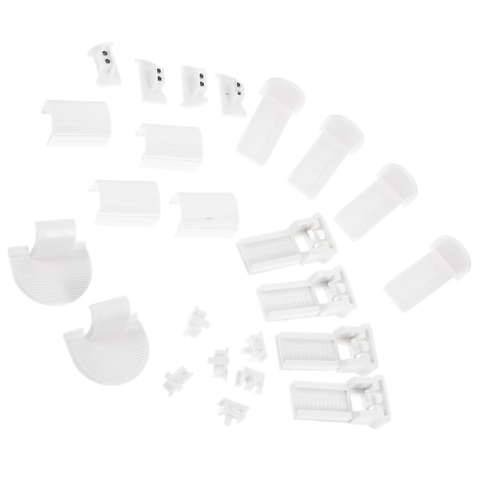 24pcs Easy Install Pleated Blinds Brackets for Window Blind Replacement Parts and Clips