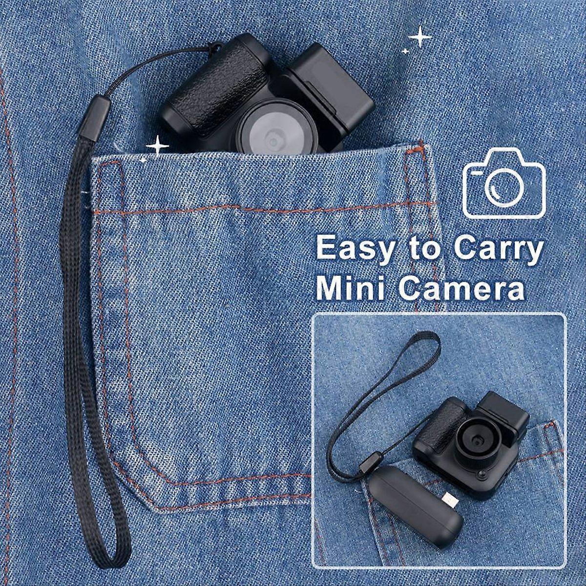 Monoreflexes Style Mini Camera HD1080P CMOS With LCD Screen White