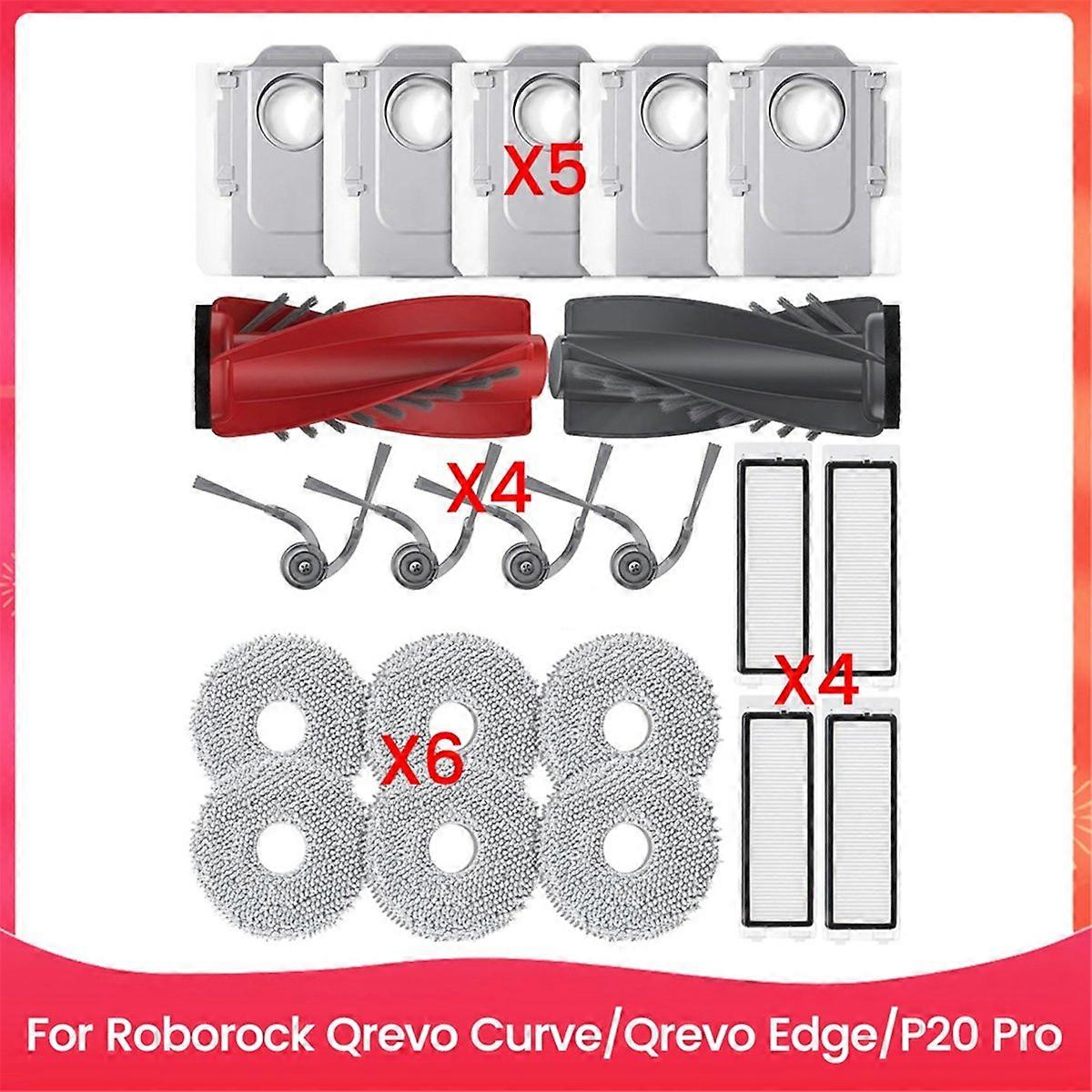 For Qrevo Curve Roller Side Brushes Filter Replacement Parts