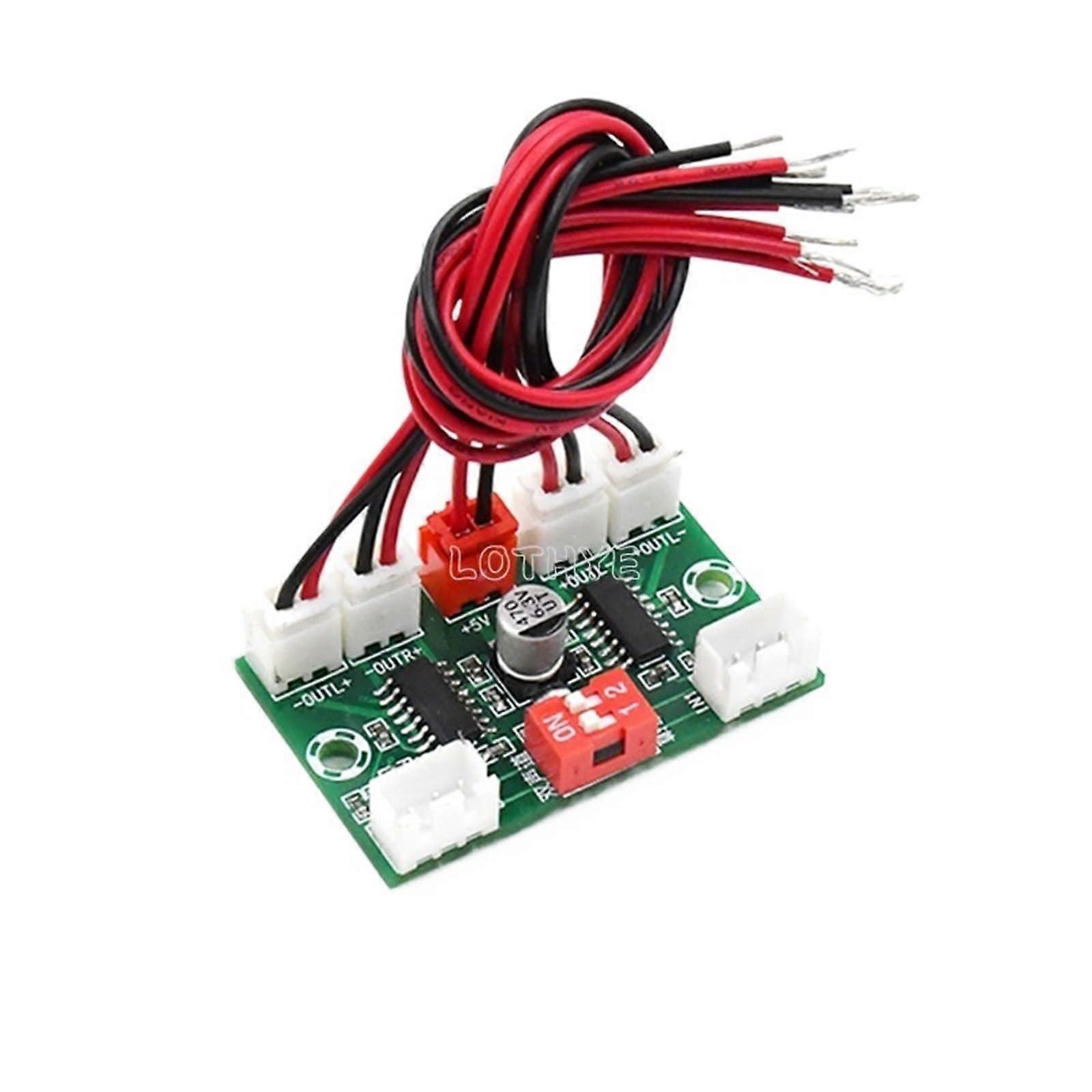 PAM8403 Mini Stereo Audio Amplifier Board 4 Channel 3W*4 5V Fidelity Sound with Cable for Speaker