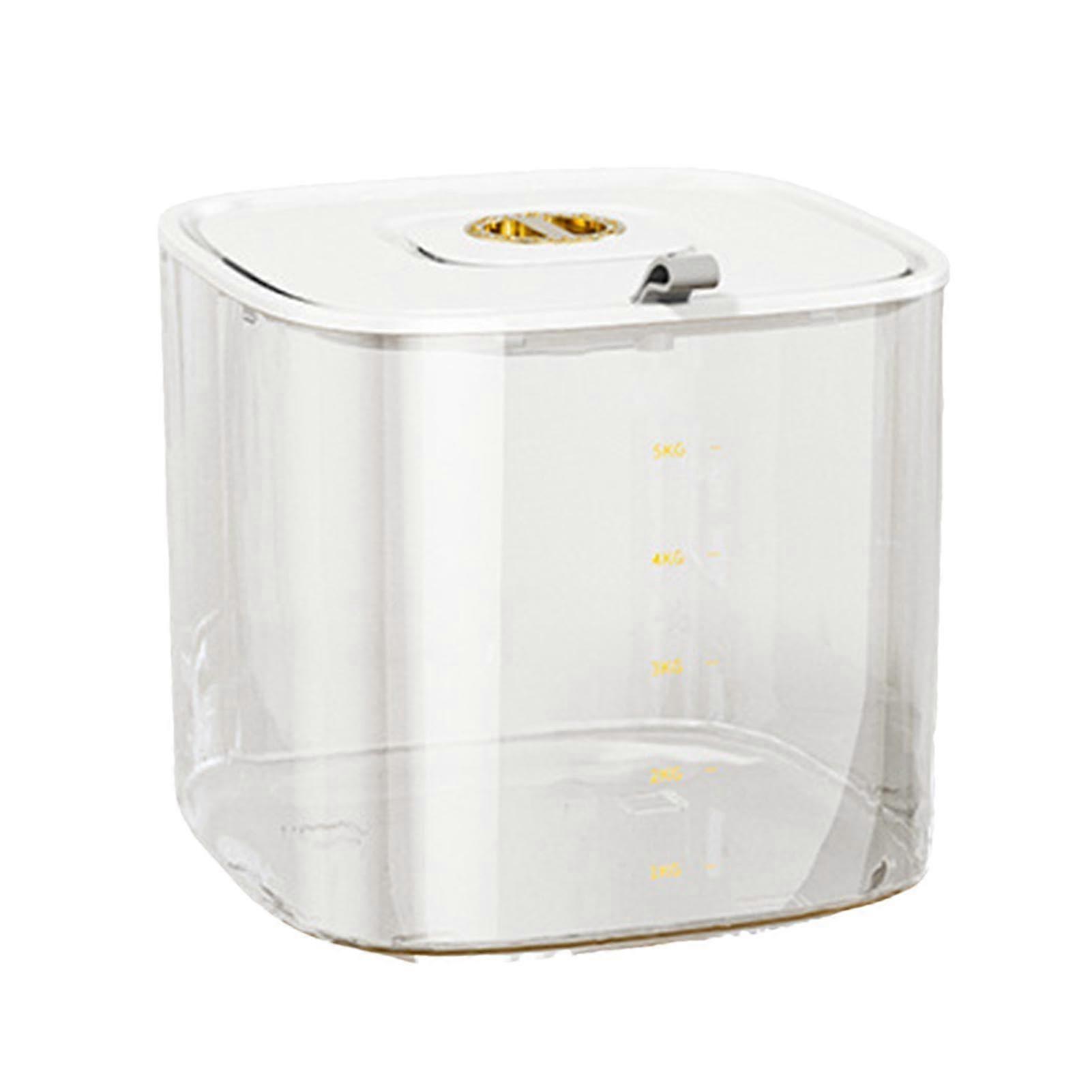 Rice Storage Container 2225lbs Airtight MoistureProof Large Capacity Grain Bin with Measuring Cup