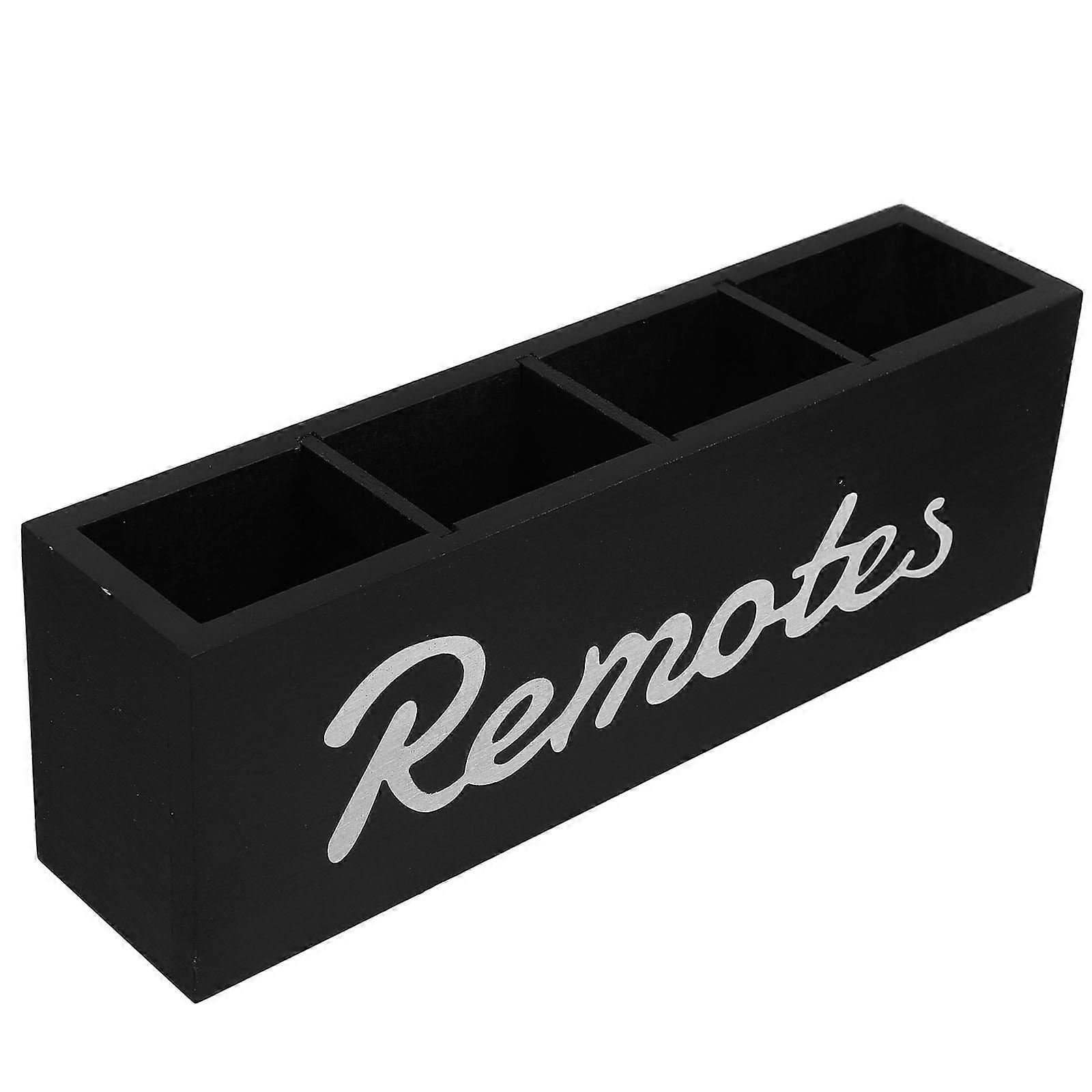 Wooden Remote Control Storage Box for Storage with Wall Mount Design