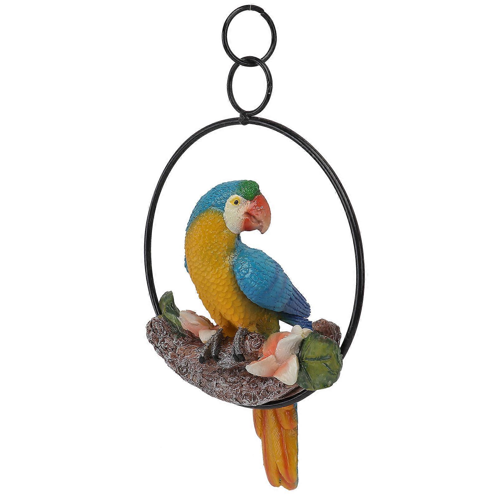 Tabletop Adornment Parrot Model for Decoration 2Pcs Decor