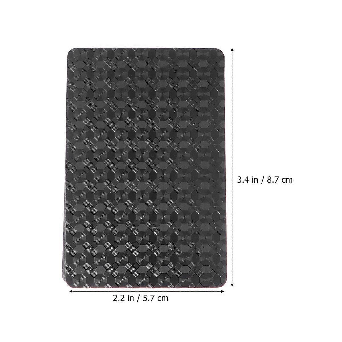 Paper Poker Card Solid Black Color for Playing 1 Deck Creative Table Game