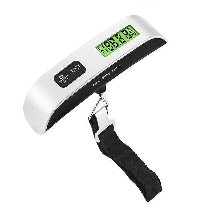 Digital scale with temperature sensor and orienting trolley for hanging your