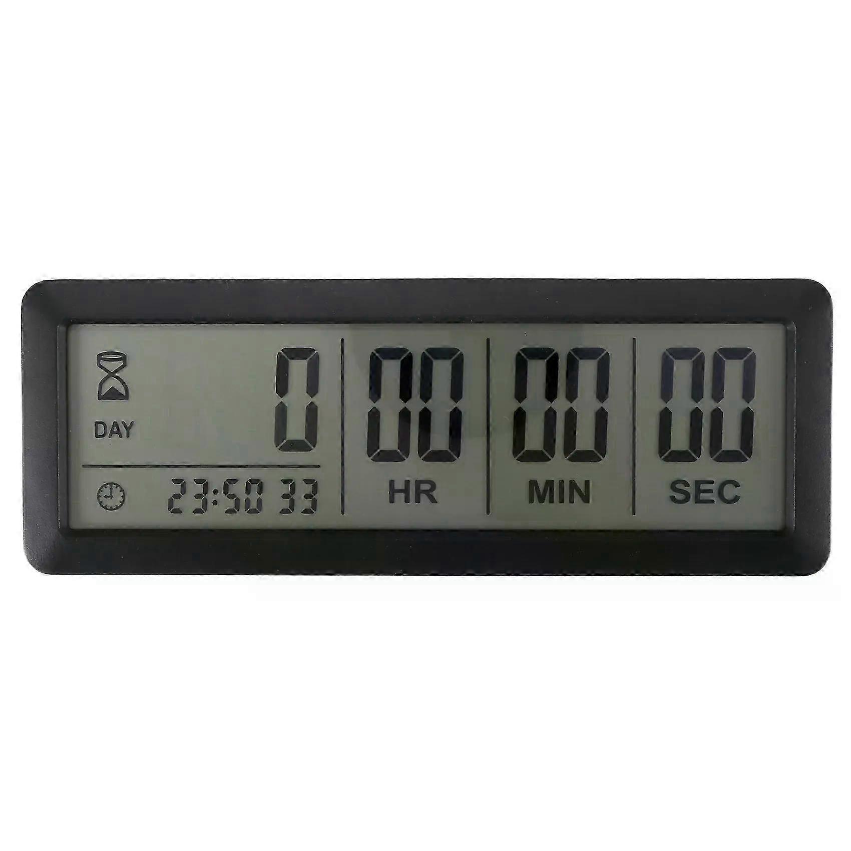 Big Digital Countdown Days Timer Clock - 999 Days Count Down Clock Timer For Graduation Lab Kitchen (black)