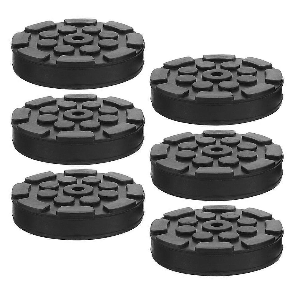 Rubber Jack Pad Lift Point Adapter with Octagonal Design 6Pcs for Car Lifting