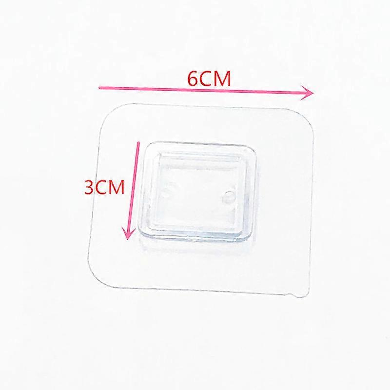1Pcs Transparent Wall Hook Self Adhesive Wall Mount Sticker Sided Fixing Patch For Kitchen Bathroom Gadget