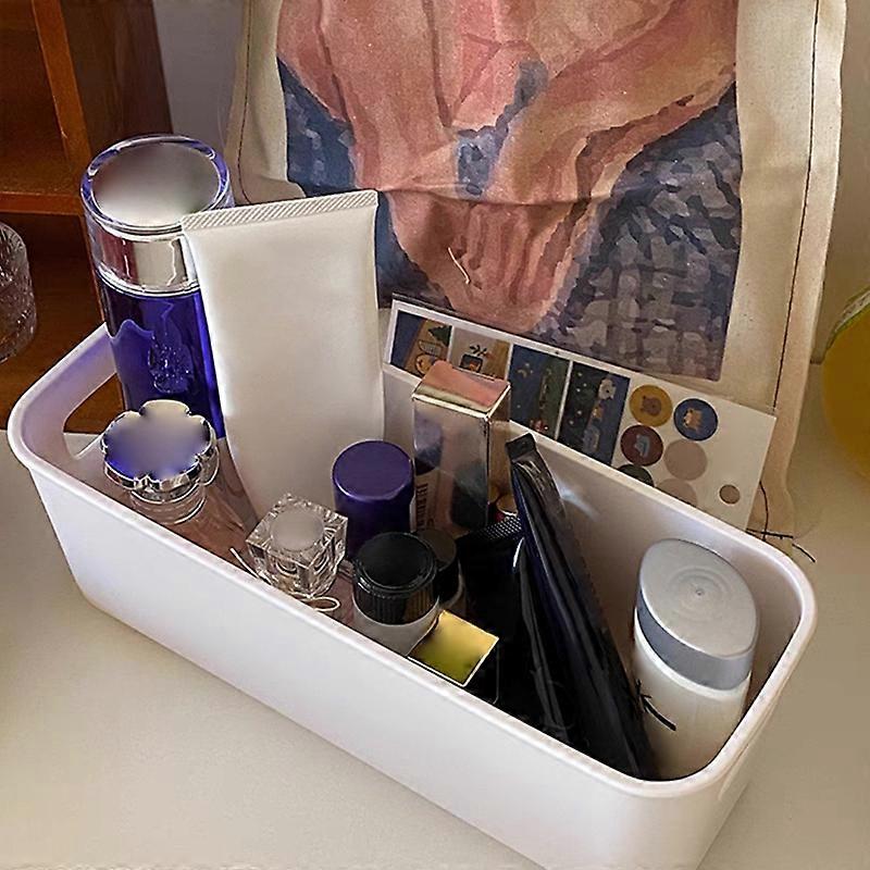 1/3/5pcs Large Capacity Cosmetics Stationery Sorting Small Box Long Storage Box Desktop Phone Case Long Rectangular Storage Box