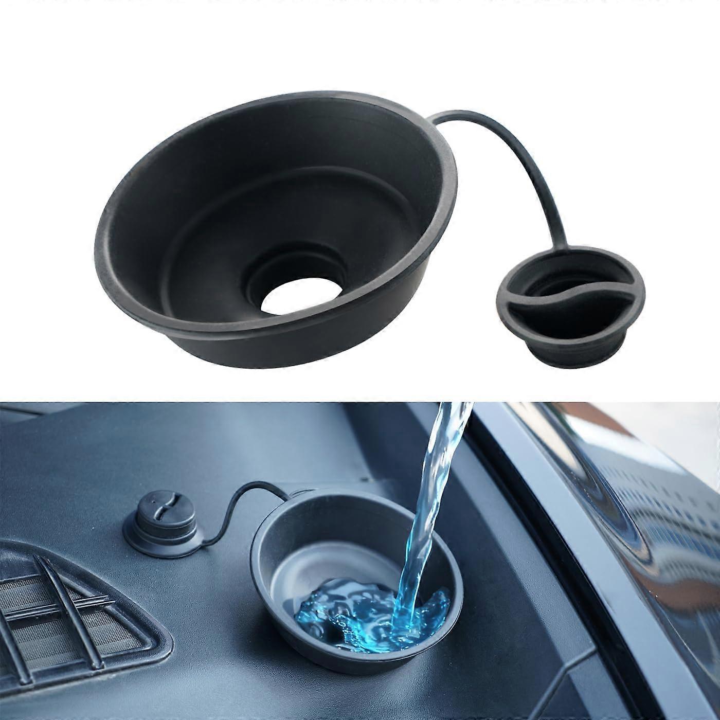 Windshield Washer Fluid Funnel NoSpill Foldable Silicone Accessories for Tesla Model 3 and Y Fit 20172025